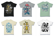 Cartoon Vector Tshirt Design Bundle, an Illustration by roach_graphic (Thumbnail 8 of 22)
