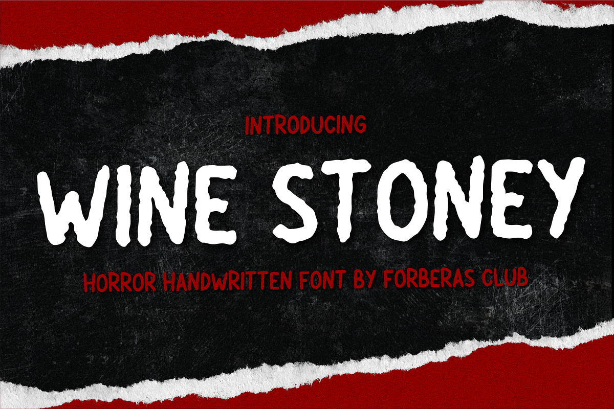 Wine Stoney, a Blackletter Font by Forberas Club (Photo 1 of 7)