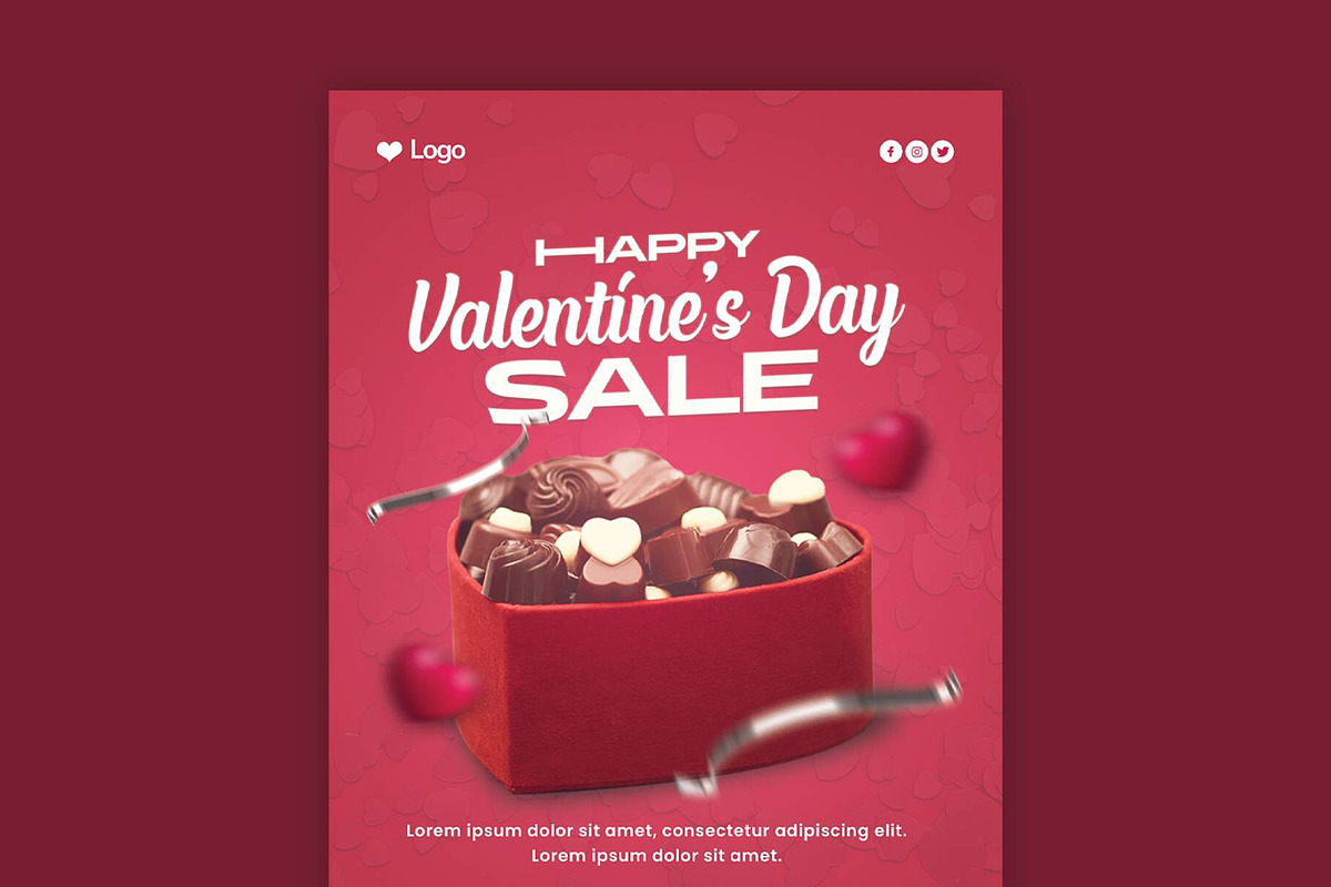 Valentine's Day Beautiful Flyer, a Flyer Template by Saman Osama (Photo 2 of 3)