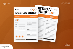 Design Brief, a Flyer Template by Annora Studio