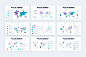 World Map Google Slides Template