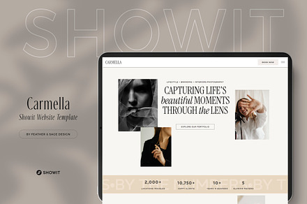 Showit Web Template | Carmella