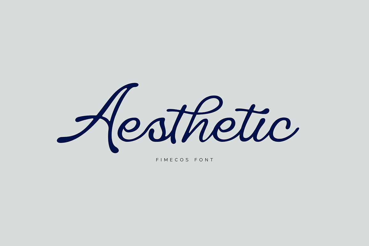 Fimecos Font, a Script Font by vuuuds (Photo 2 of 10)
