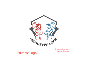 Custom Fitness & Gym Logo Design, a Branding & Logo Template by YUDesignStore