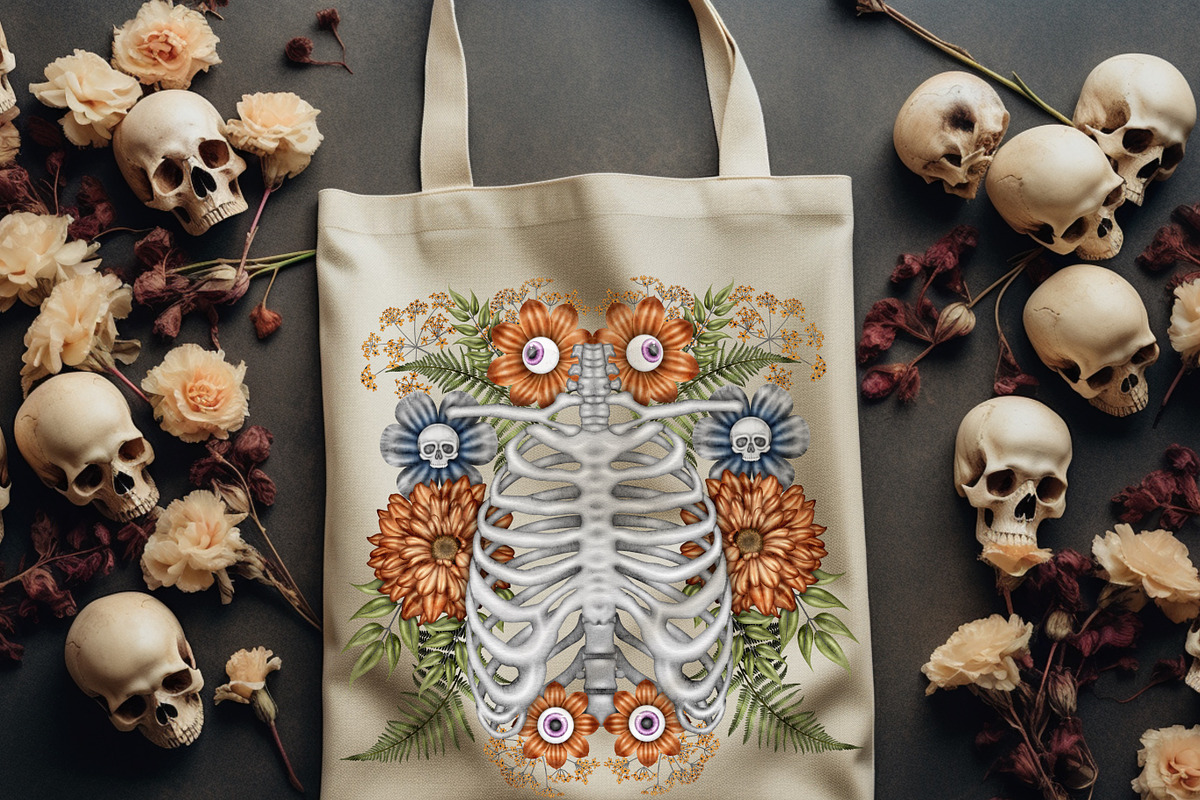 Halloween Botanicals Clipart set., a Seasonal Illustration by Happy Sloth Graphics (Photo 12 of 16)