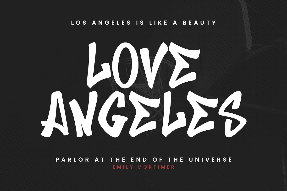 Brandon Xligex Graffiti Display Font, a Handwritten Font by Maulana Creative (Photo 2 of 8)