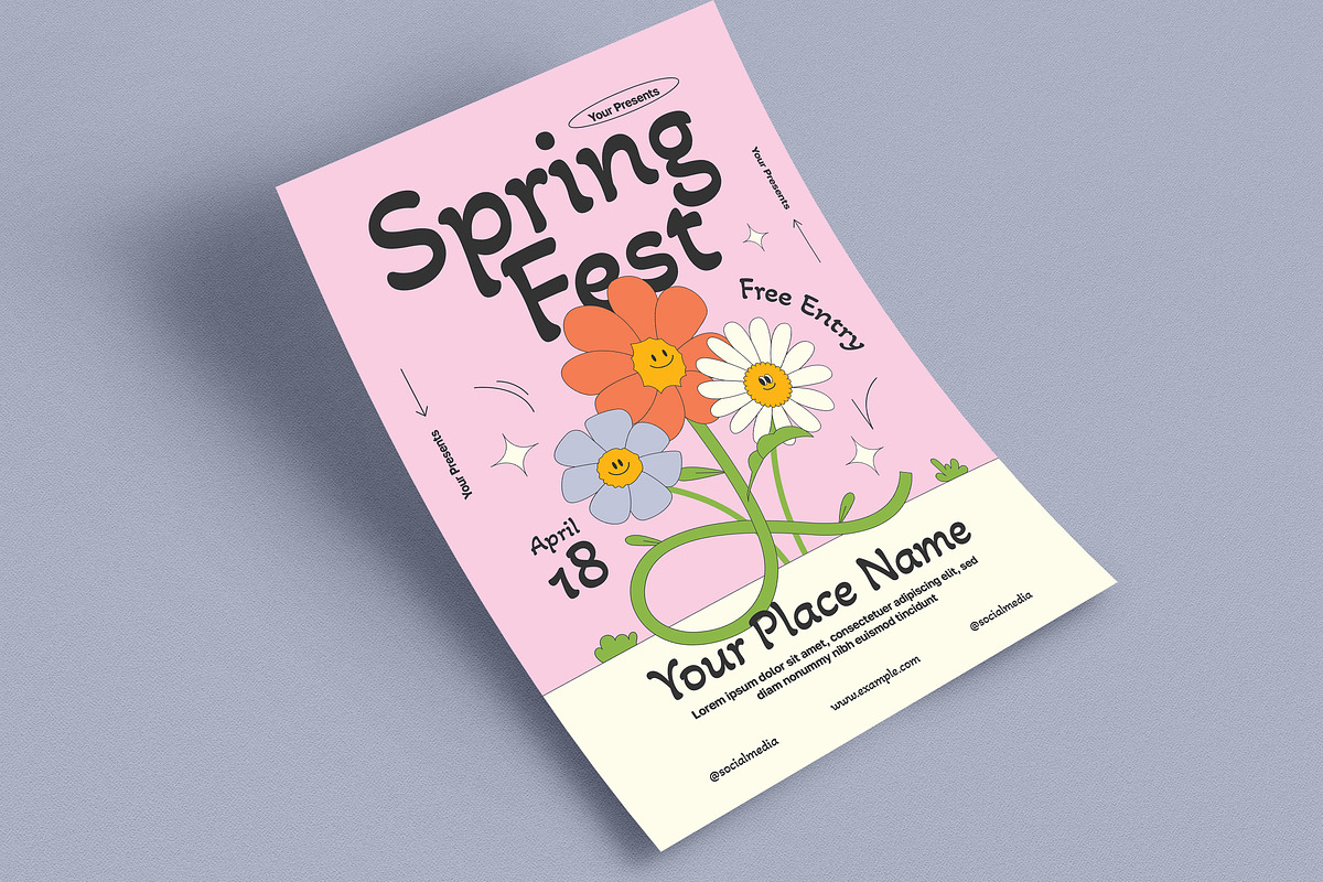 Spring Festival Event Flyer, a Flyer Template by Guuver (Photo 2 of 3)