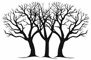 8 Tree Silhouette Vector Bundle, an Illustration by Designs_River (Thumbnail 4 of 9)