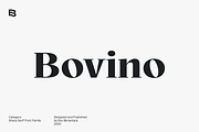 Bovino; 18 Fonts Sharp Serif, a Serif Font by Eko Bimantara (Thumbnail 1 of 10)