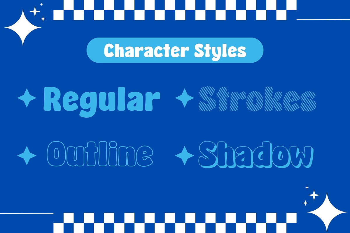 Fox Gumball : 4 Font Styles, a Symbol Font by Fox7 By Rattana (Photo 2 of 12)