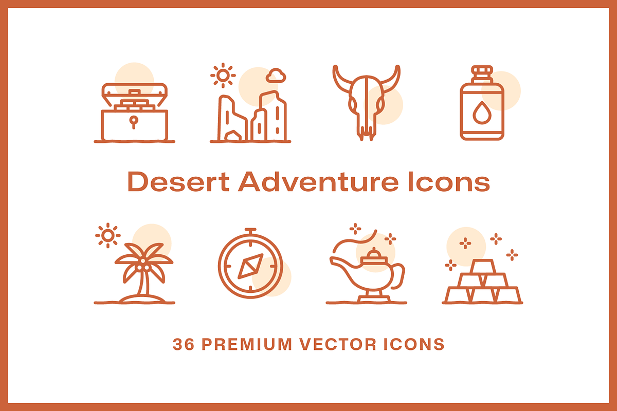 36 Desert Adventure Icons, an Icon by Furnace (Photo 2 of 5)