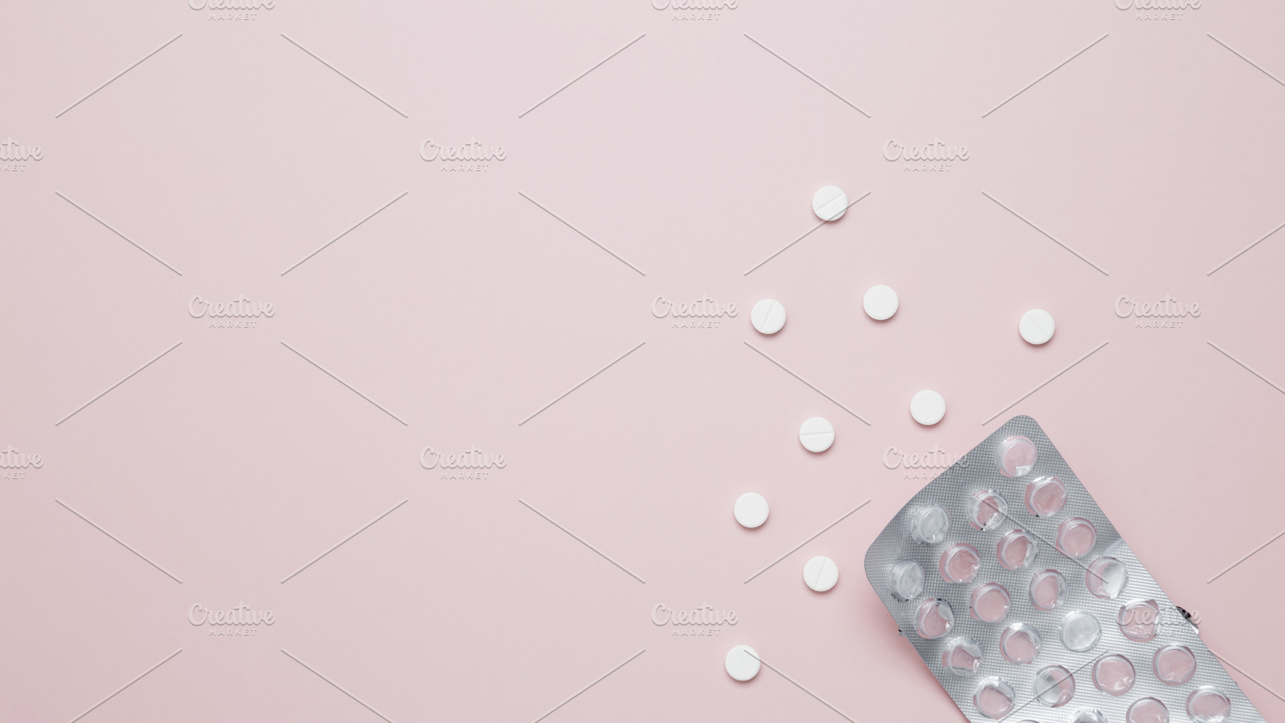 Blister of tablets with pills. Concept of medicine, healthcare, and pharmaceuti, a Photo by matucha