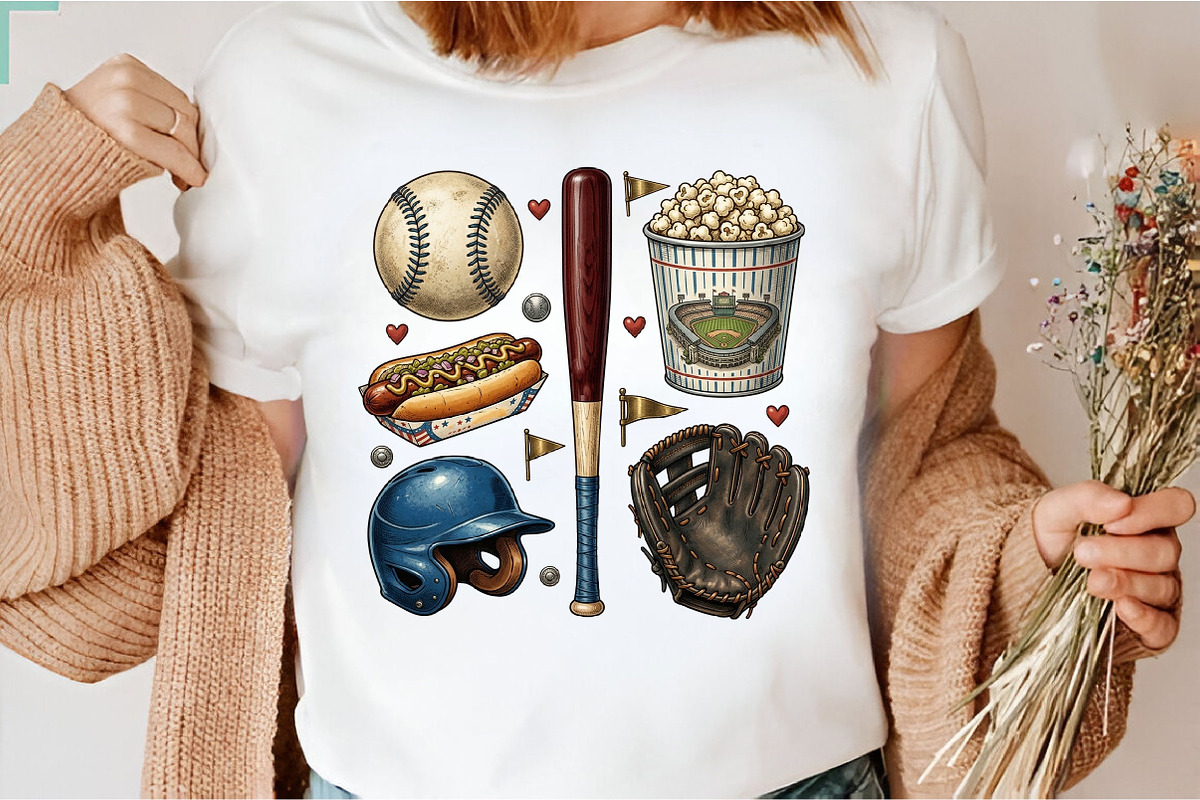 Baseball Game Day Sports Clipart, an Illustration by Designking (Photo 6 of 6)