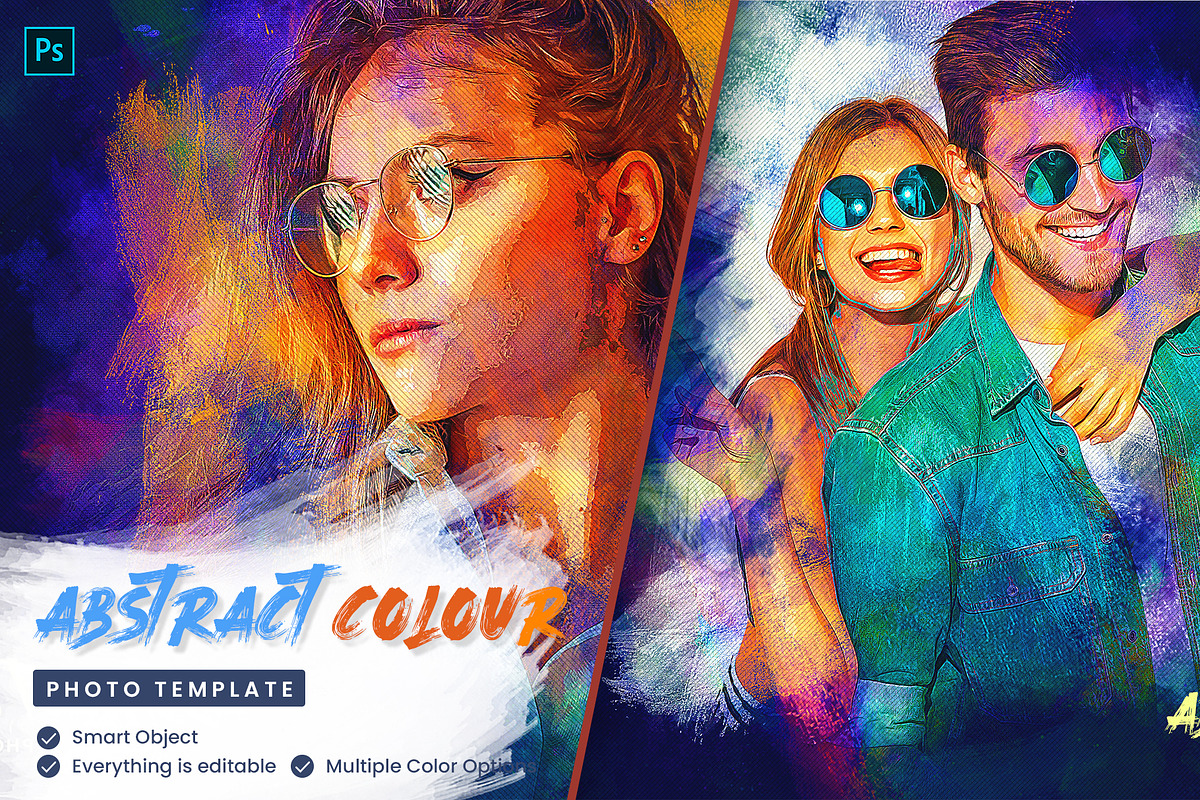 Abstract Color Art Photo Template, a Templates & Theme by U_Design (Photo 1 of 23)