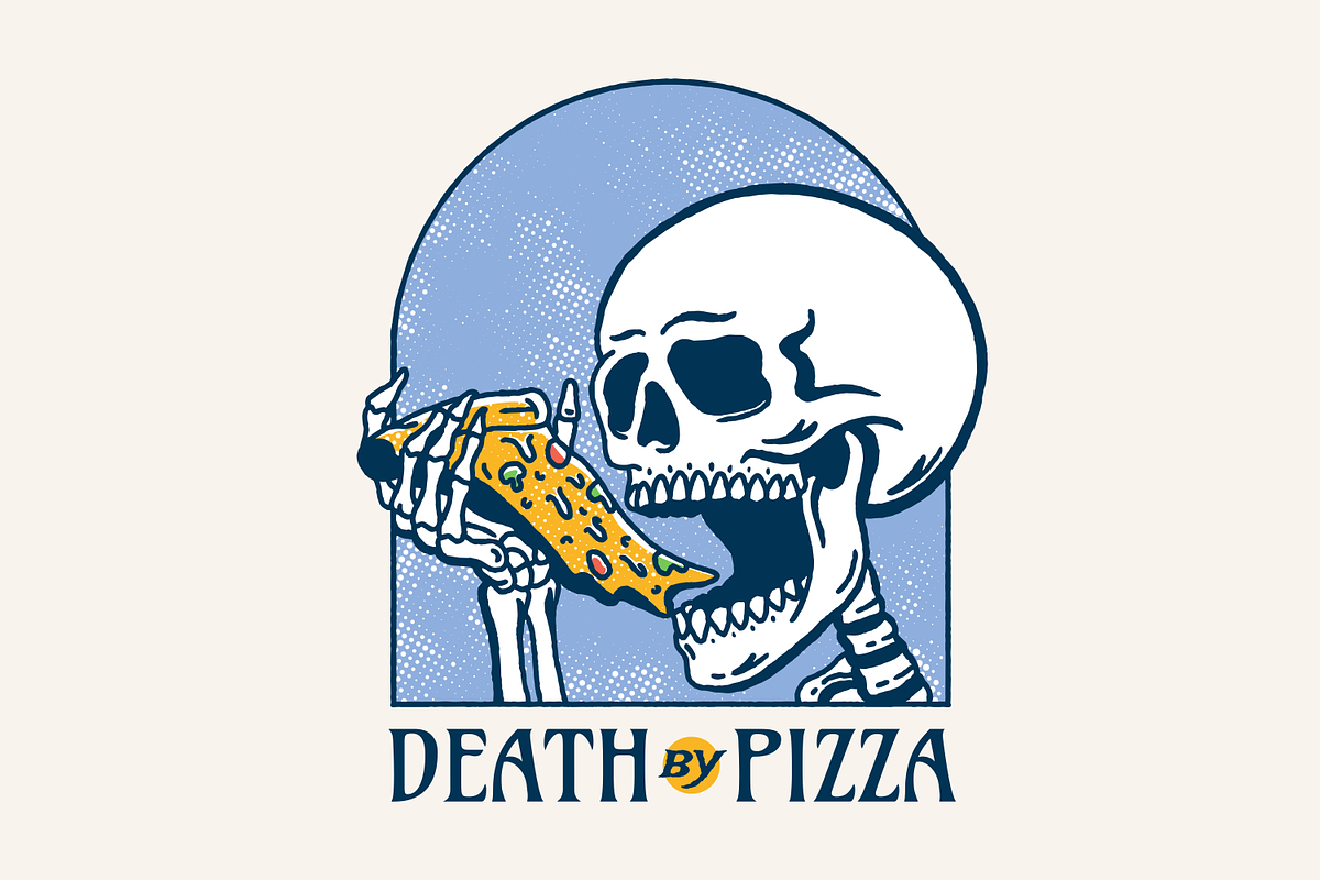 Death by Pizza, a Food Illustration by Mangustudio (Photo 1 of 3)