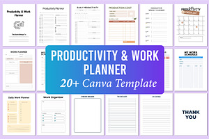 Productivity & Work Planner Canva