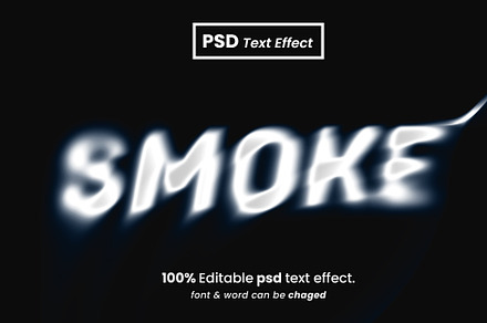 Smoke blur text effect style, a Brushes & More by Zamans
