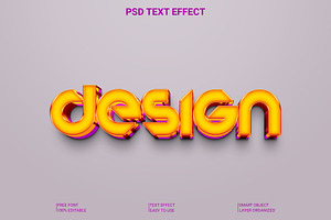 3D Design Text Effect PSD Template, a Layer Style Add-On by Imamul001
