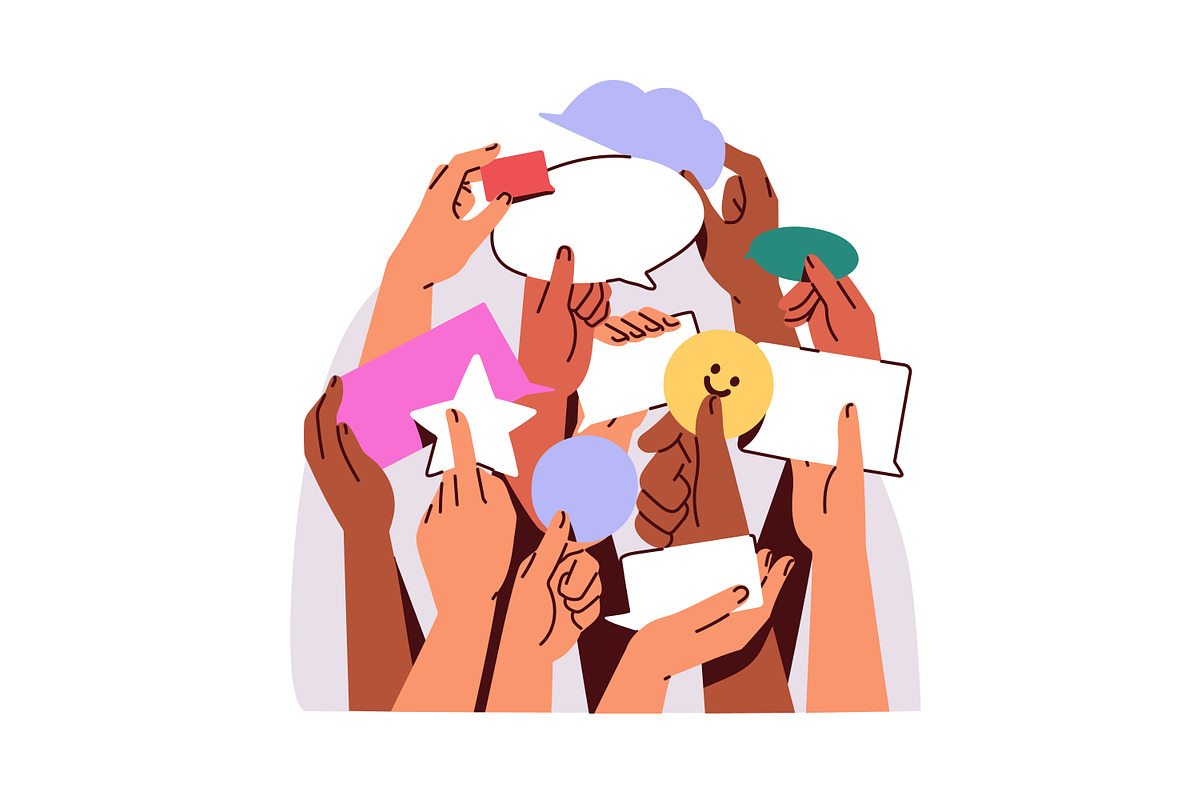 Public social opinions concept set, a Person Illustration by Good Studio (Photo 2 of 5)