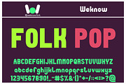 Micro Pop font, a Sans Serif Font by weknow (Thumbnail 3 of 5)