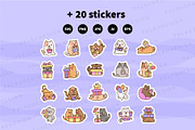 Cat Gift Box Clipart Set, an Animal Illustration by Palau (Thumbnail 10 of 10)
