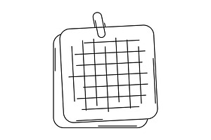 Paper note with paperclip., an Education Illustration by incomible