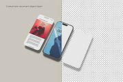 Phone Screen Mock-up, an iPhone Mockup by Lxadesign (Thumbnail 8 of 11)