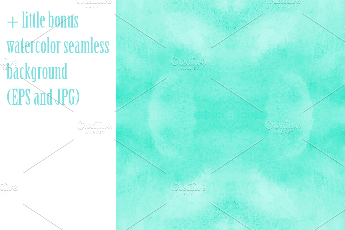 watercolor seamless sea fish, a Pattern Graphic by Vavavka (Photo 5 of 5)