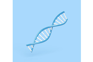 3d dna structure, molecule in shape, an Object Illustration by Marozhkastudio
