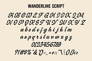 Wanderline – Vintage Script Font, a Font by MovinkGraphicStudio (Thumbnail 2 of 6)