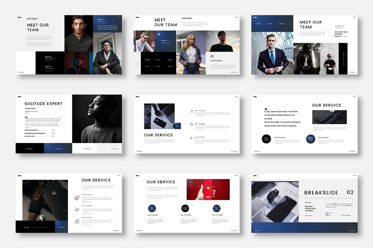 Solitude  – Business PowerPoint, a Presentation Template by Dens Creative Studio (Photo 3 of 6)