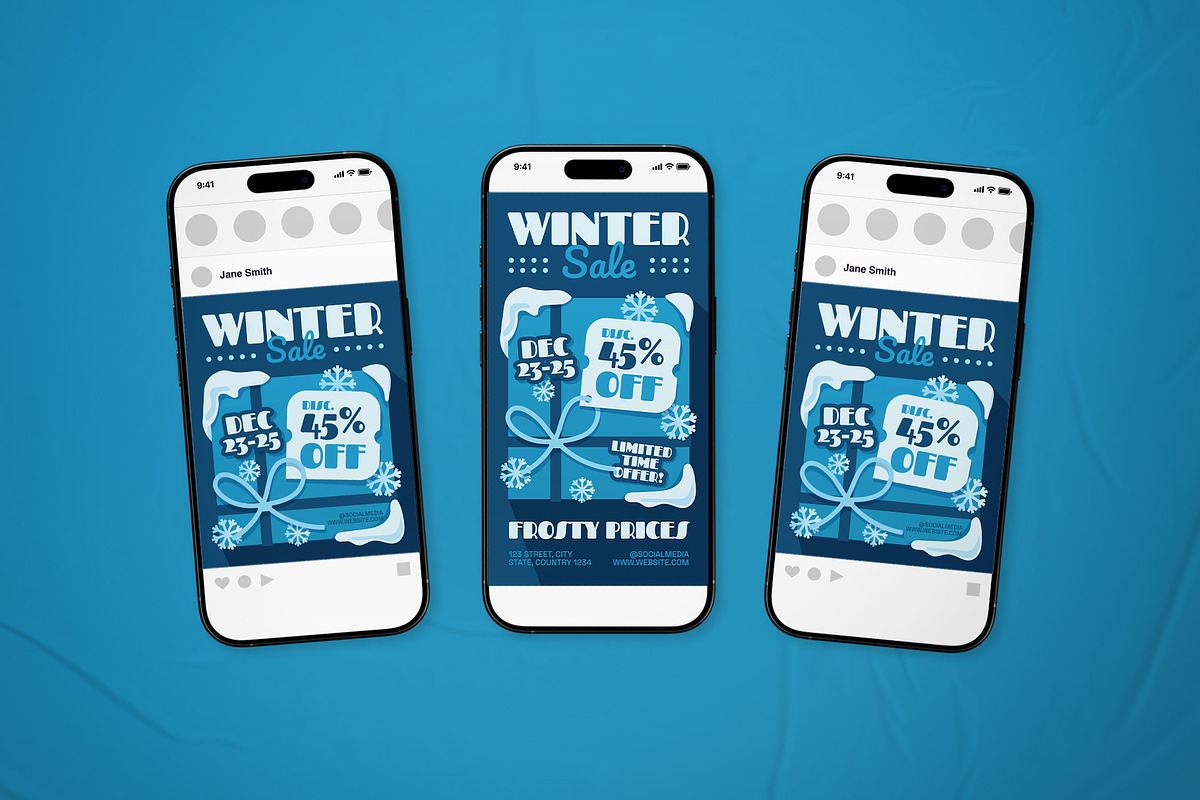 Winter Sale Promotion Flyer Set, a Flyer Template by The Good Store (Photo 2 of 2)