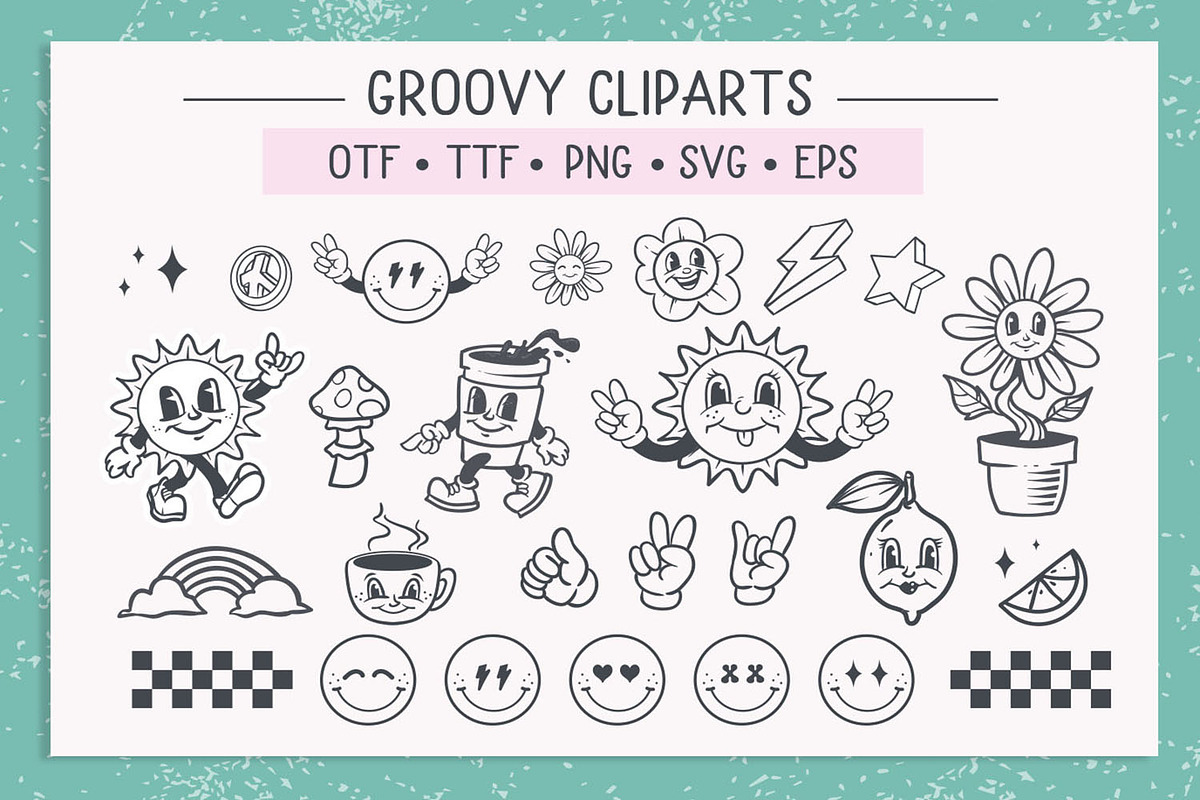 Morys Retro Font and dingbats, a Serif Font by BlackCatsMedia (Photo 4 of 9)