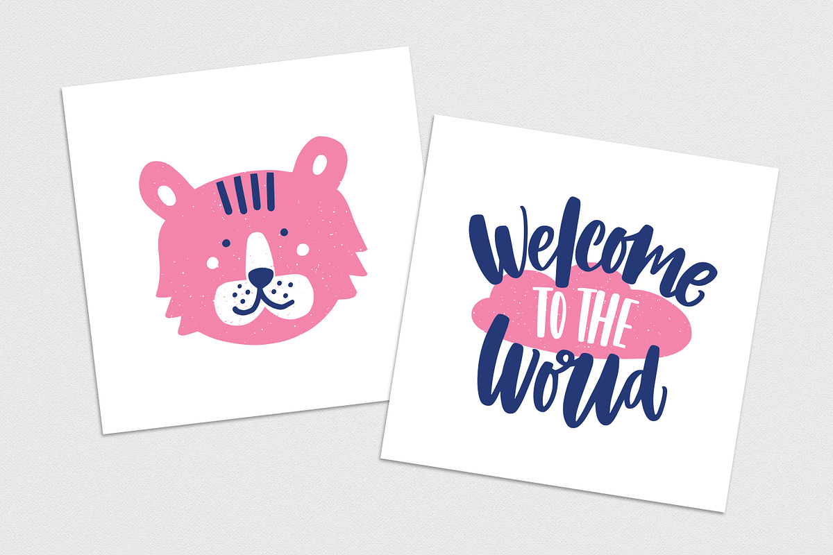 Childish lettering set, an Animal Illustration by Good Studio (Photo 6 of 8)