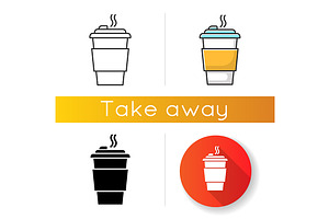 Coffee To Go Icons Set