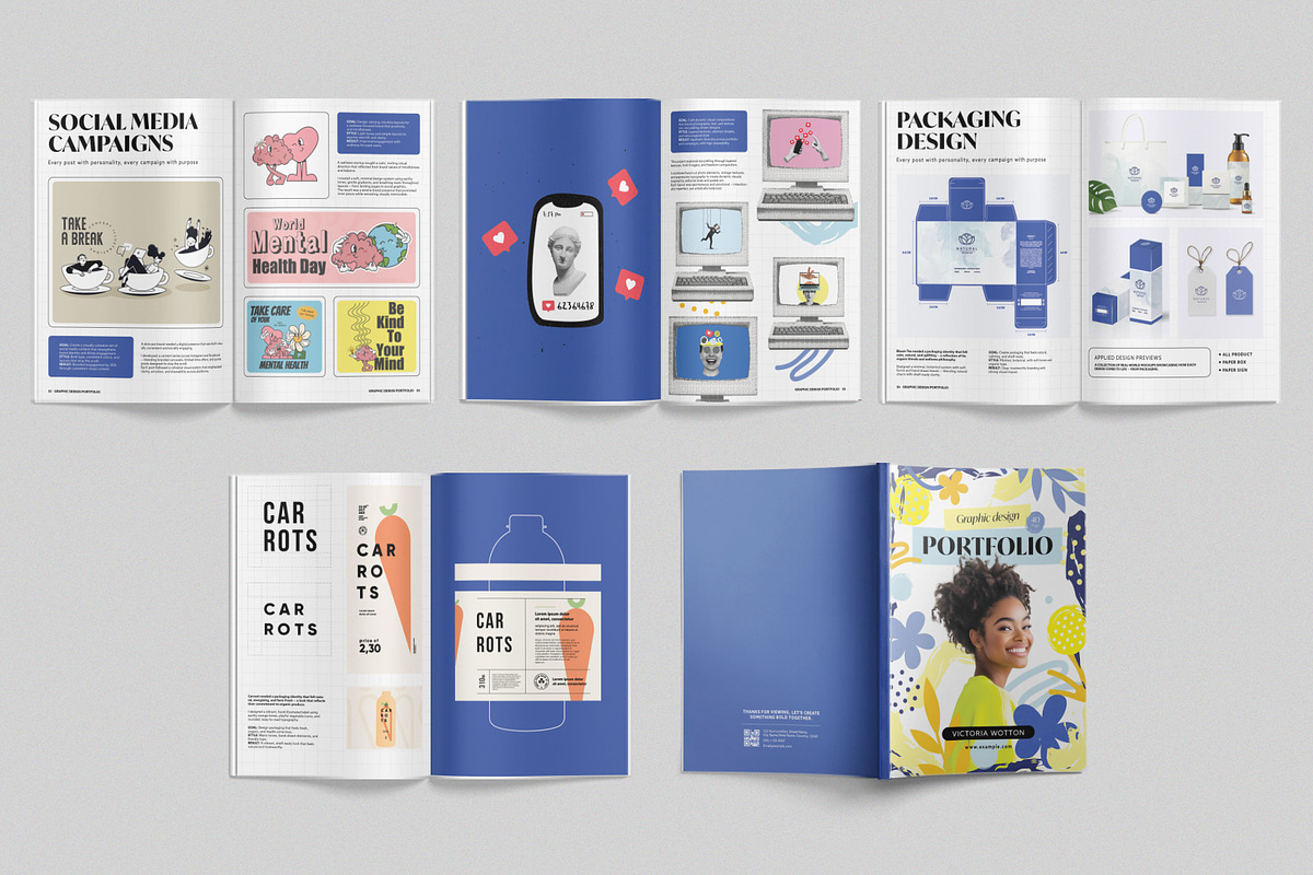 Graphic Design Portfolio Template, a Brochure Template by BrandPacks (Photo 5 of 7)