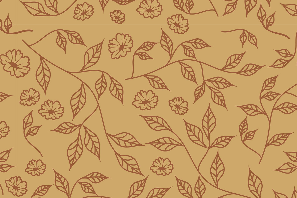 Botanical Pattern Illustration, a Pattern Graphic by graphicook (Photo 3 of 3)