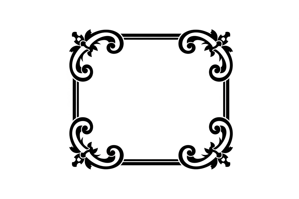 Vintage Scroll Corner Frame Bundle, an Illustration by Gfx_Store (Photo 13 of 48)