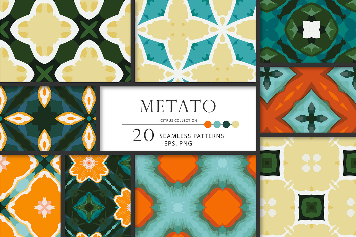 METATO geometric seamless patterns., a Pattern Graphic by Peolla (Photo 1 of 11)