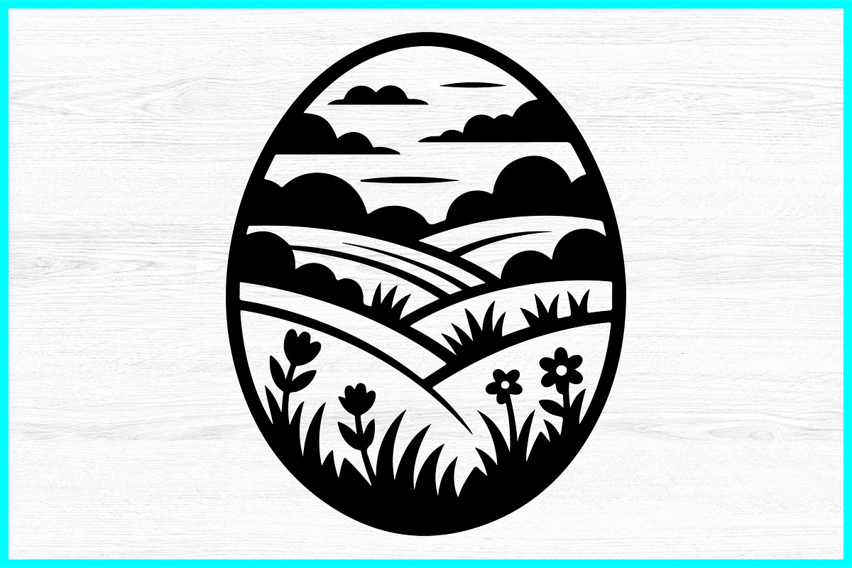 20 Scenic Easter Egg SVG Bundle, a Decorative Illustration by Artivon (Photo 4 of 4)