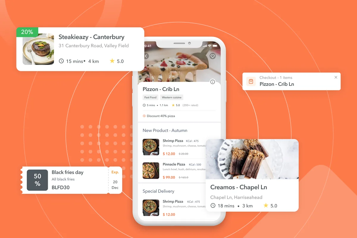 Foodude - Food Delivery App Design, an App Template by Capi Product (Photo 4 of 6)