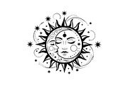 Sun Moon Celestial Mandala Bundle, an Illustration by Gaye Art (Thumbnail 5 of 31)