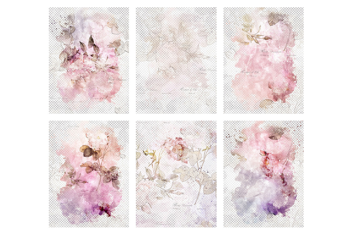 Watercolor Floral Animated Backgroun, a Texture Graphic by sibel dayı (Photo 5 of 8)