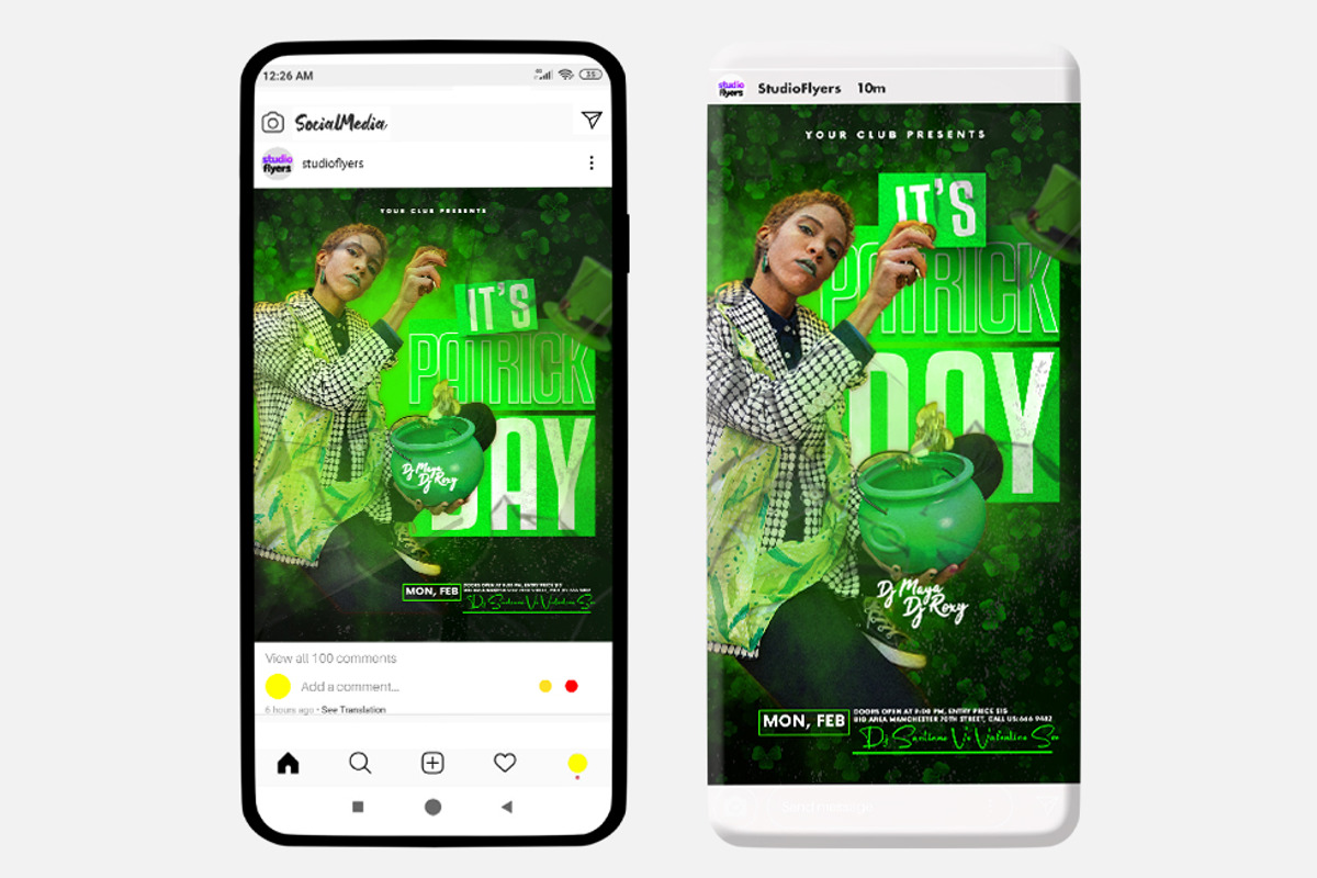 St.Patricks Day Instagram (PSD), a Social Media Template by studioflyers.com (Photo 3 of 3)