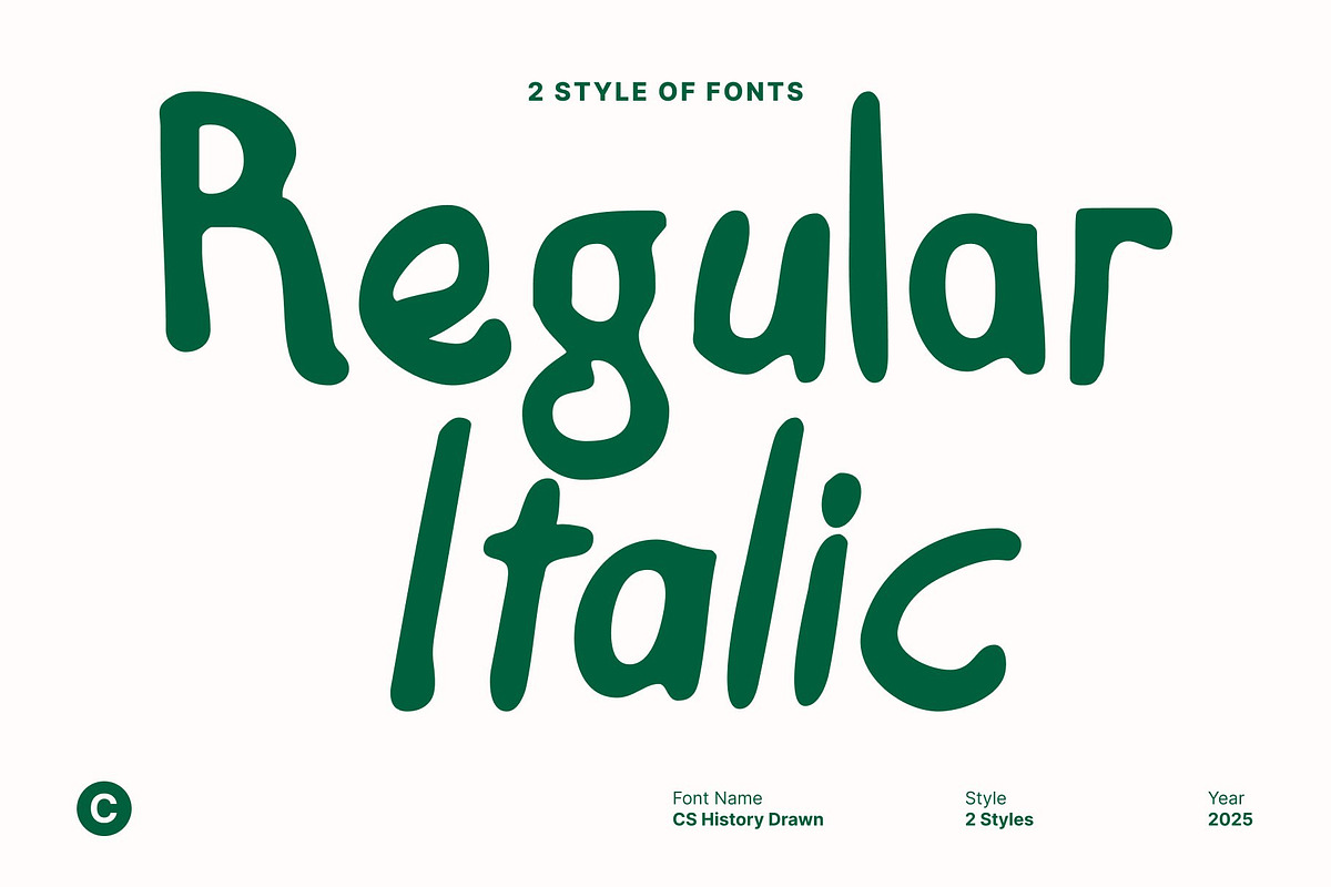 CS History Drawn, a Sans Serif Font by Craft Supply Co. (Photo 2 of 8)