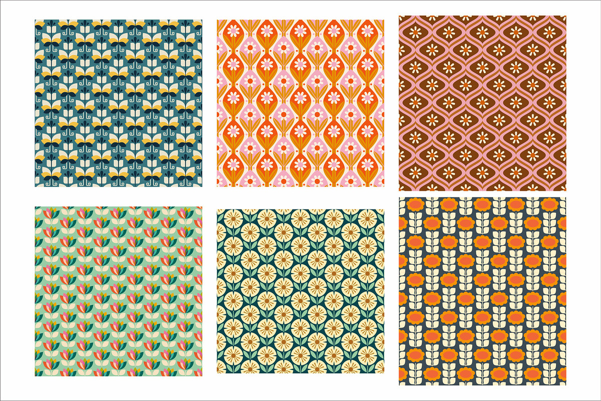 Pack of mixed colorful flower, a Pattern Graphic by Brainware Graphic (Photo 4 of 13)