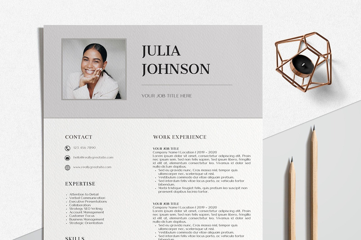 Canva Printable Resume Template, a Resume Template by LucaTheme (Photo 2 of 9)
