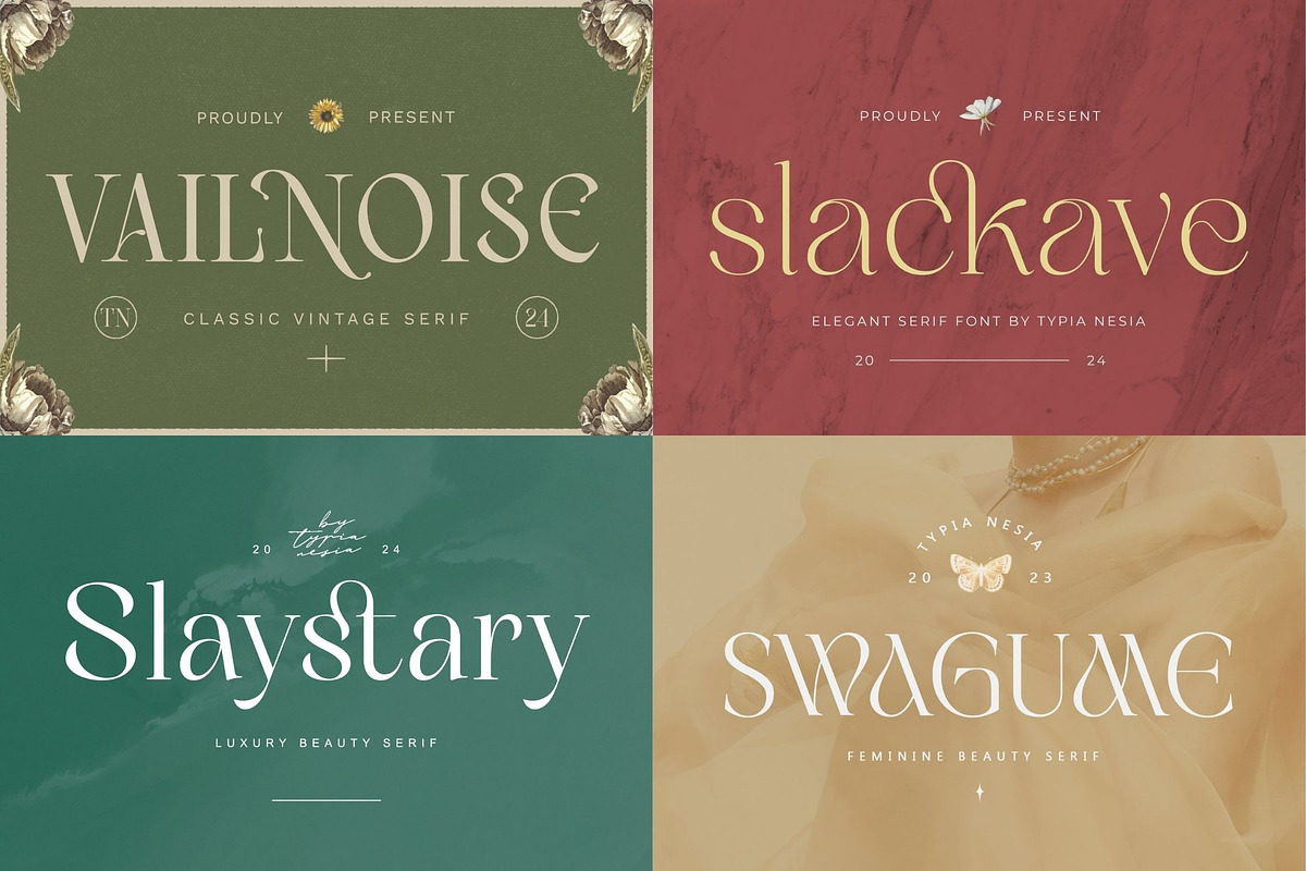 Elegant Ligature Font Bundle