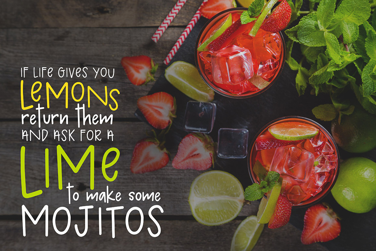 Strawberry Mojito Font preview 4