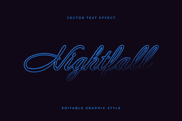 Elegant Script Glow Text Effect preview 4